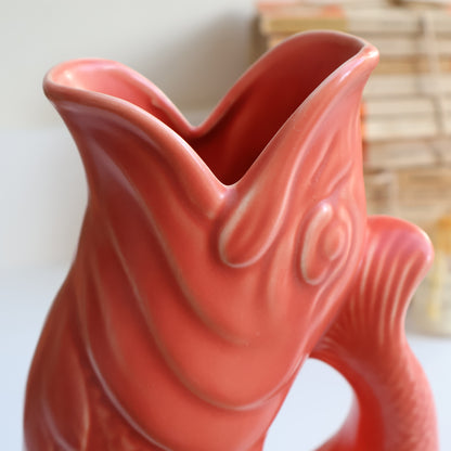 RESERVED Coral/Peach Gluggle Jug (Medium)