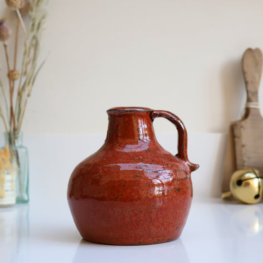 Handmade Fiery Red Vase