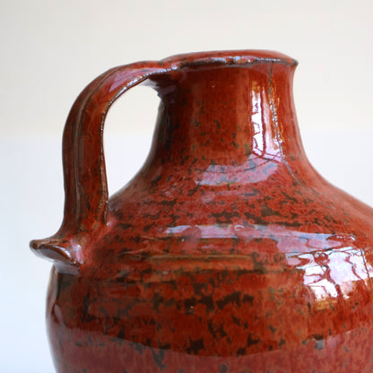 Handmade Fiery Red Vase