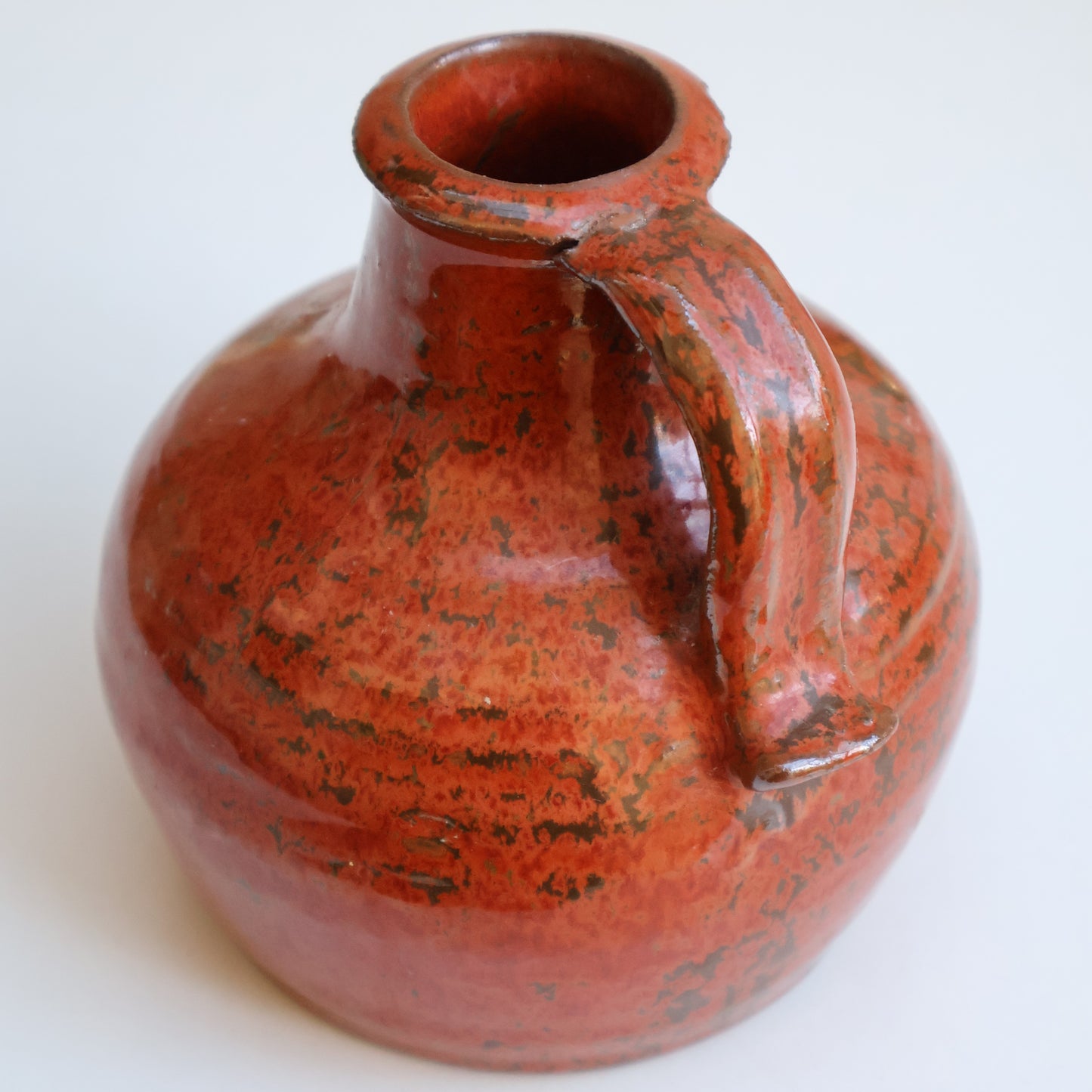 Handmade Fiery Red Vase