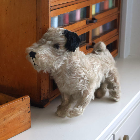 Vintage Mohair Terrier Dog Toy