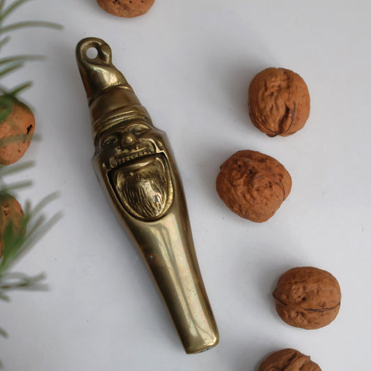 Quirky Santa Brass Nutcracker