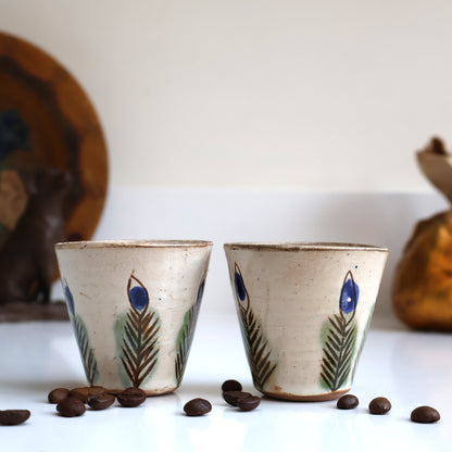 Handcrafted Egyptian Pottery Espresso Cups (Multiple Styles)