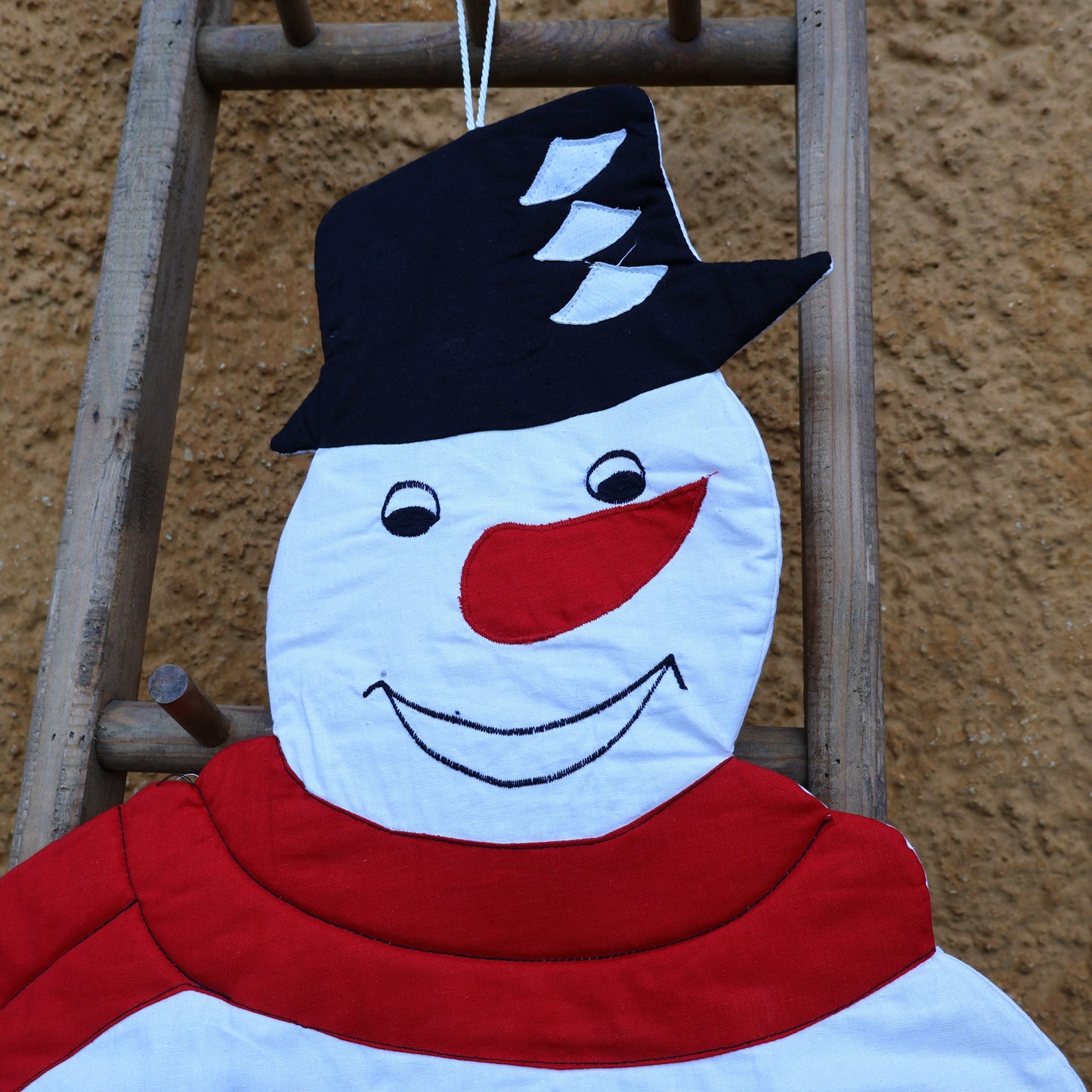 Cheeky Vintage Snowman Fabric Advent Calendar