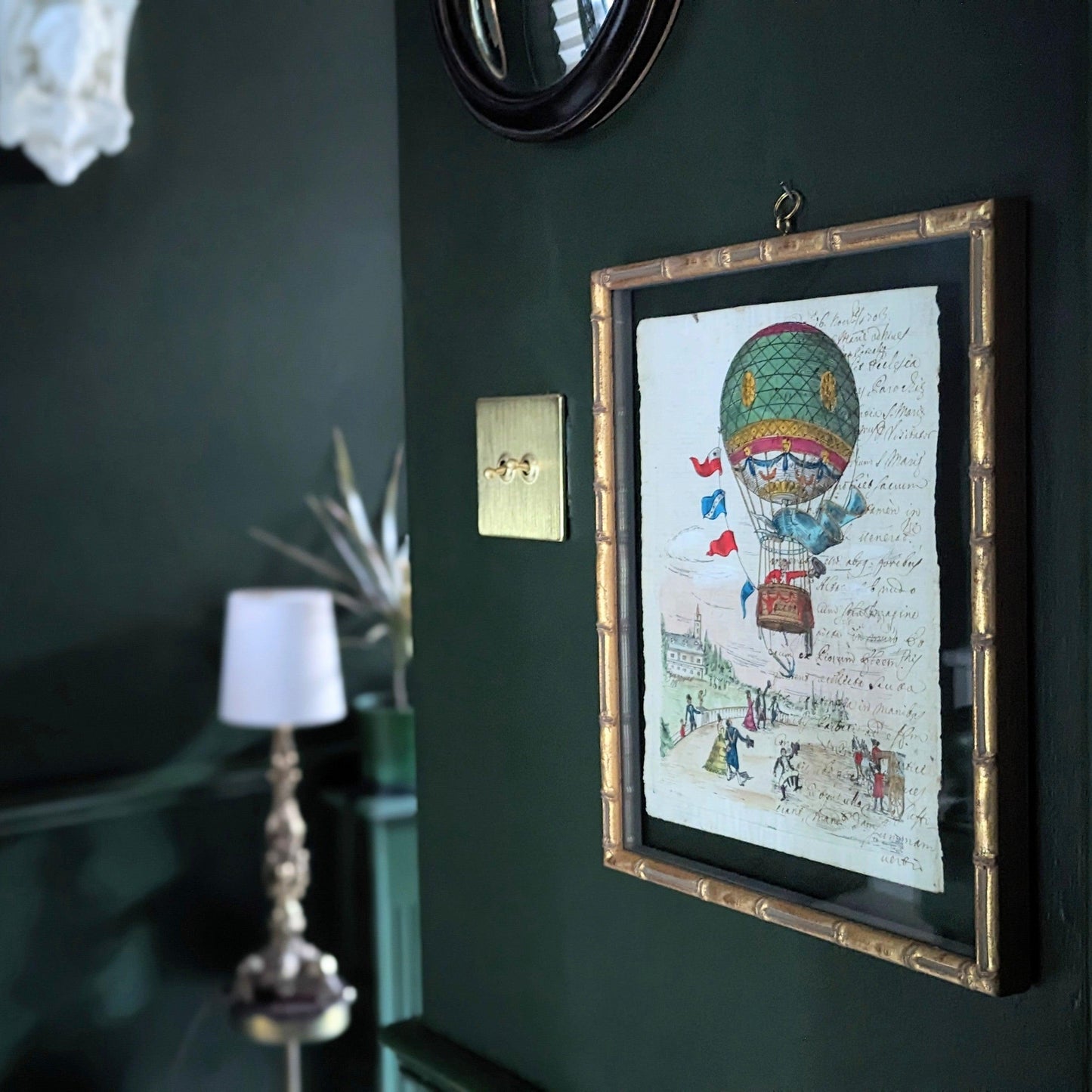 Framed Antique Pages - Bamboo Ladies and Gents