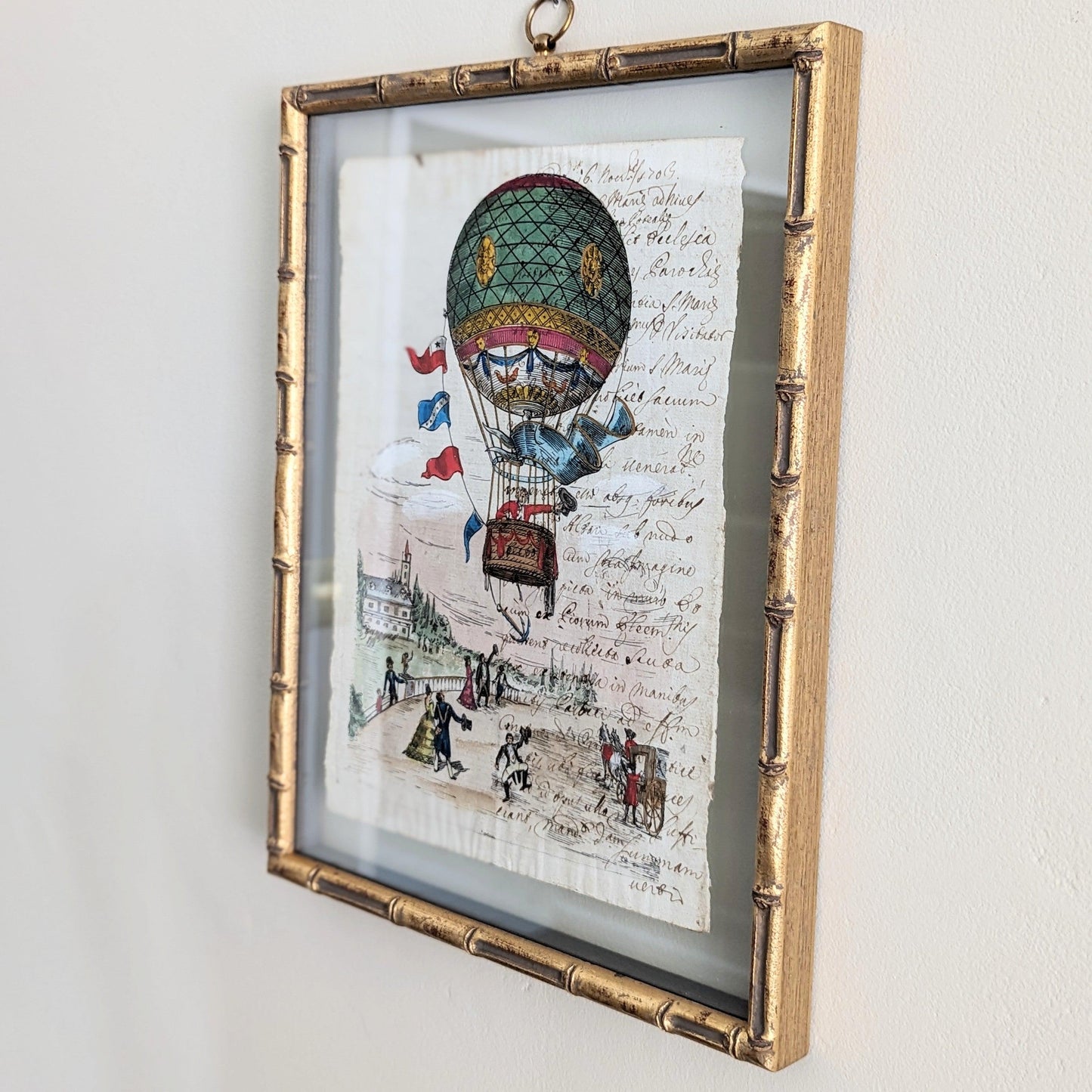 Framed Antique Pages - Bamboo Ladies and Gents