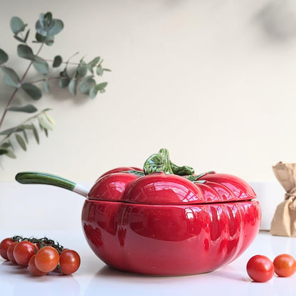 Tomato Tureen and Ladle