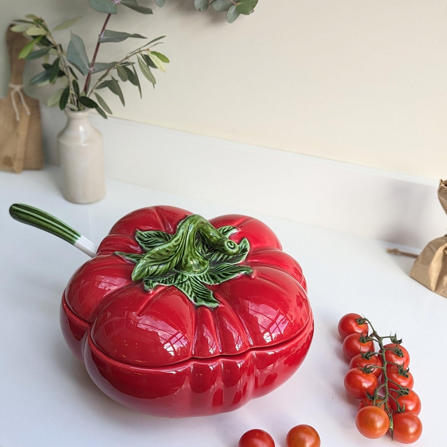 Tomato Tureen and Ladle