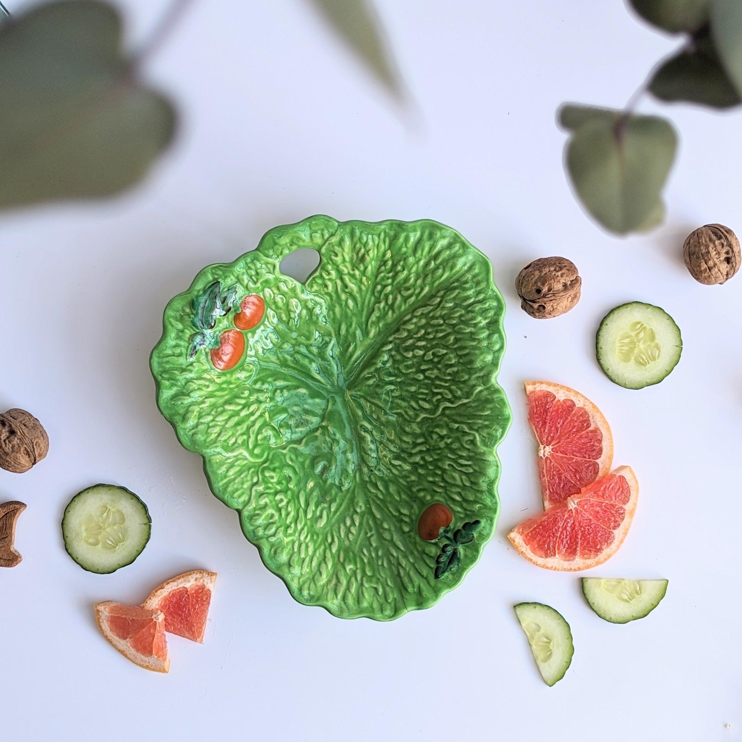 Lettuce Leaf Serving Plate House of Brunswick