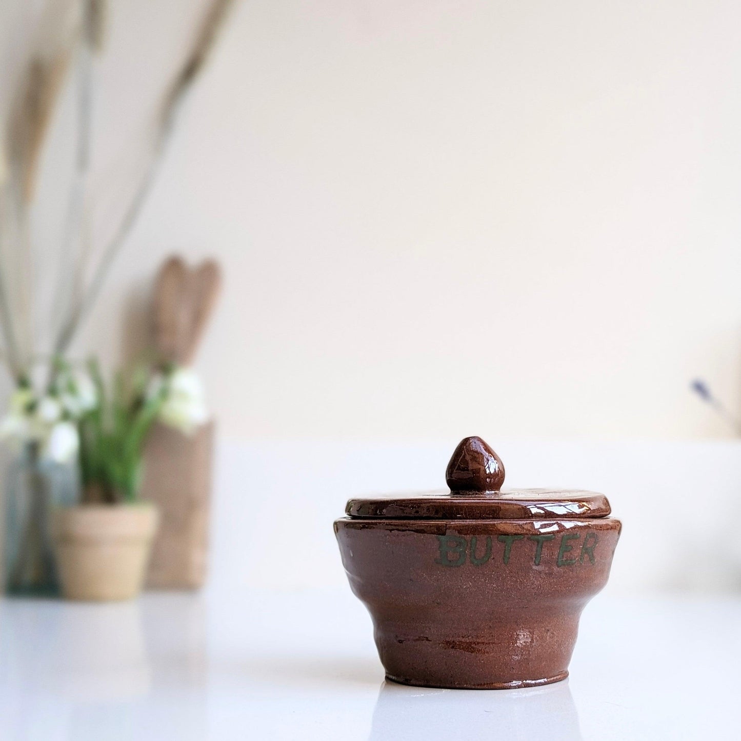 Handmade 1960s Butter Dish