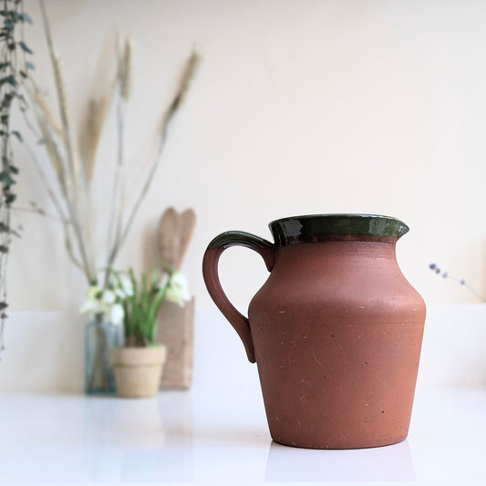 Terracotta Slipware Jug (Green)