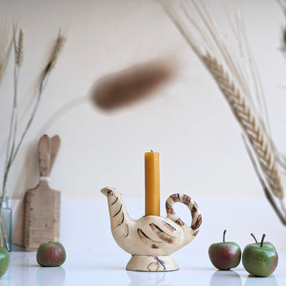 Handmade Bird Candleholder