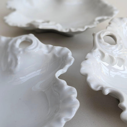 Limoges Ruffled Porcelain Dishes