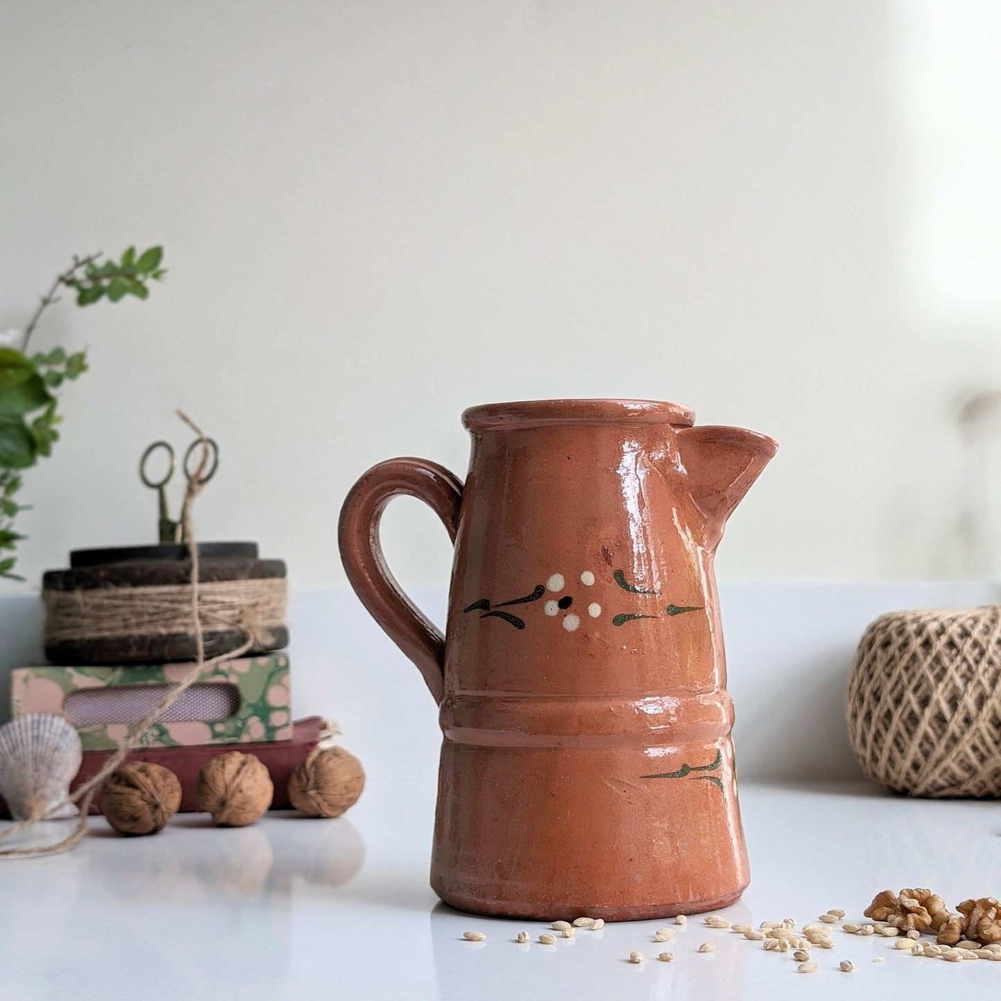 Floral Slipware Jug