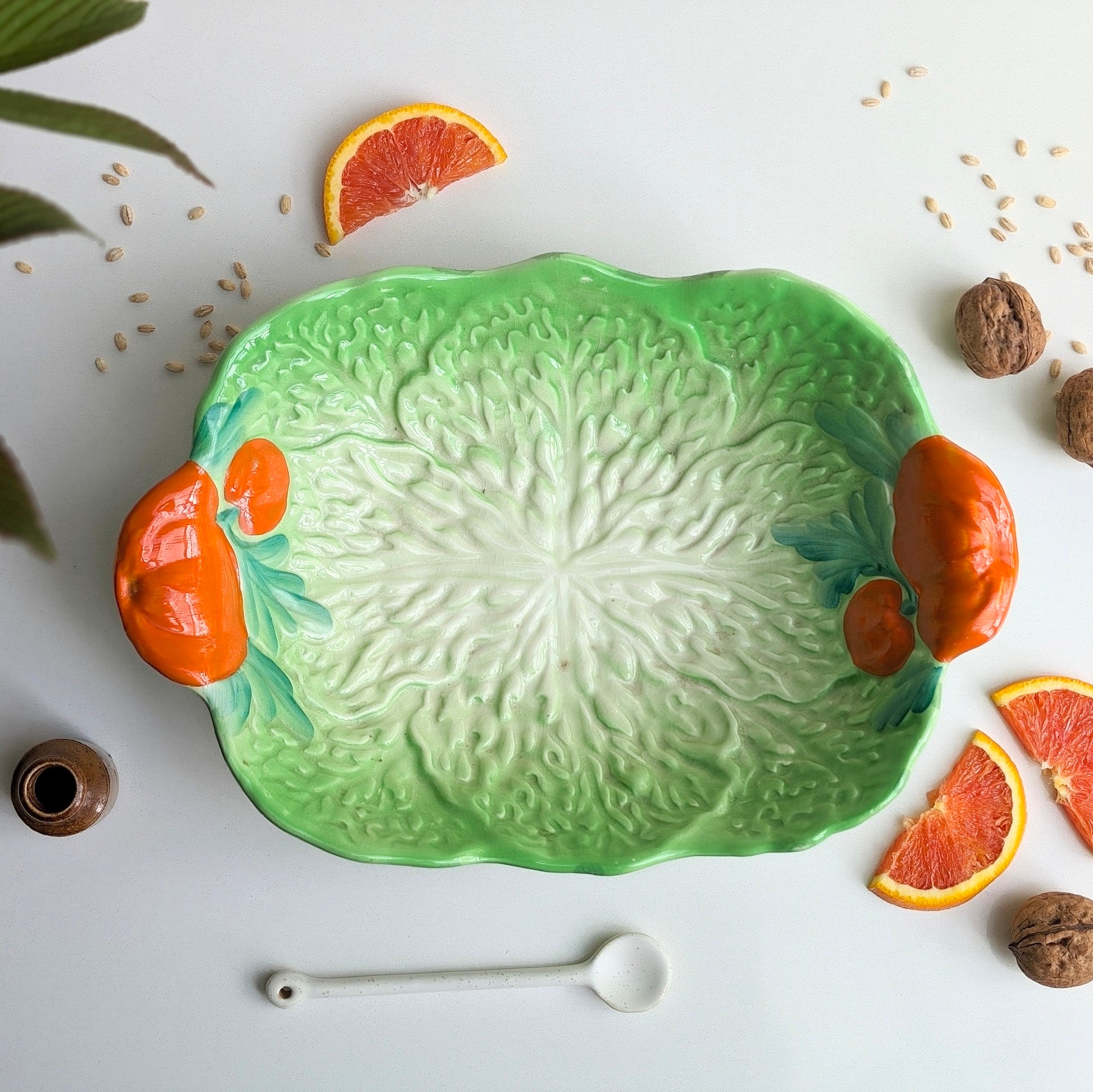 Midwinter Burslem Lettuce Leaf Serving Plate House of Brunswick