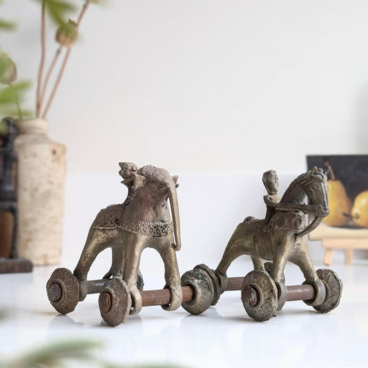 Antique Brass Temple Toys (Two Styles)