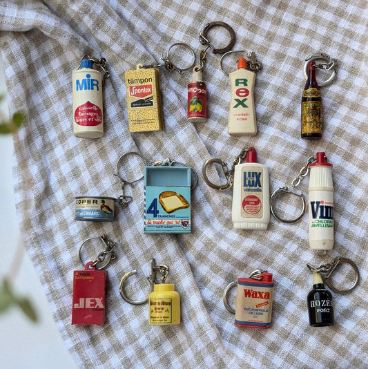 French Advertising Keyrings (Sold Separately)