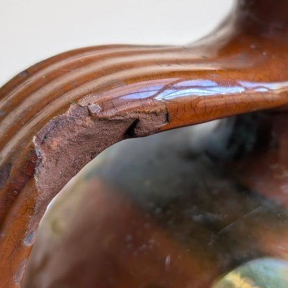 Antique French Folk Glazed Jug