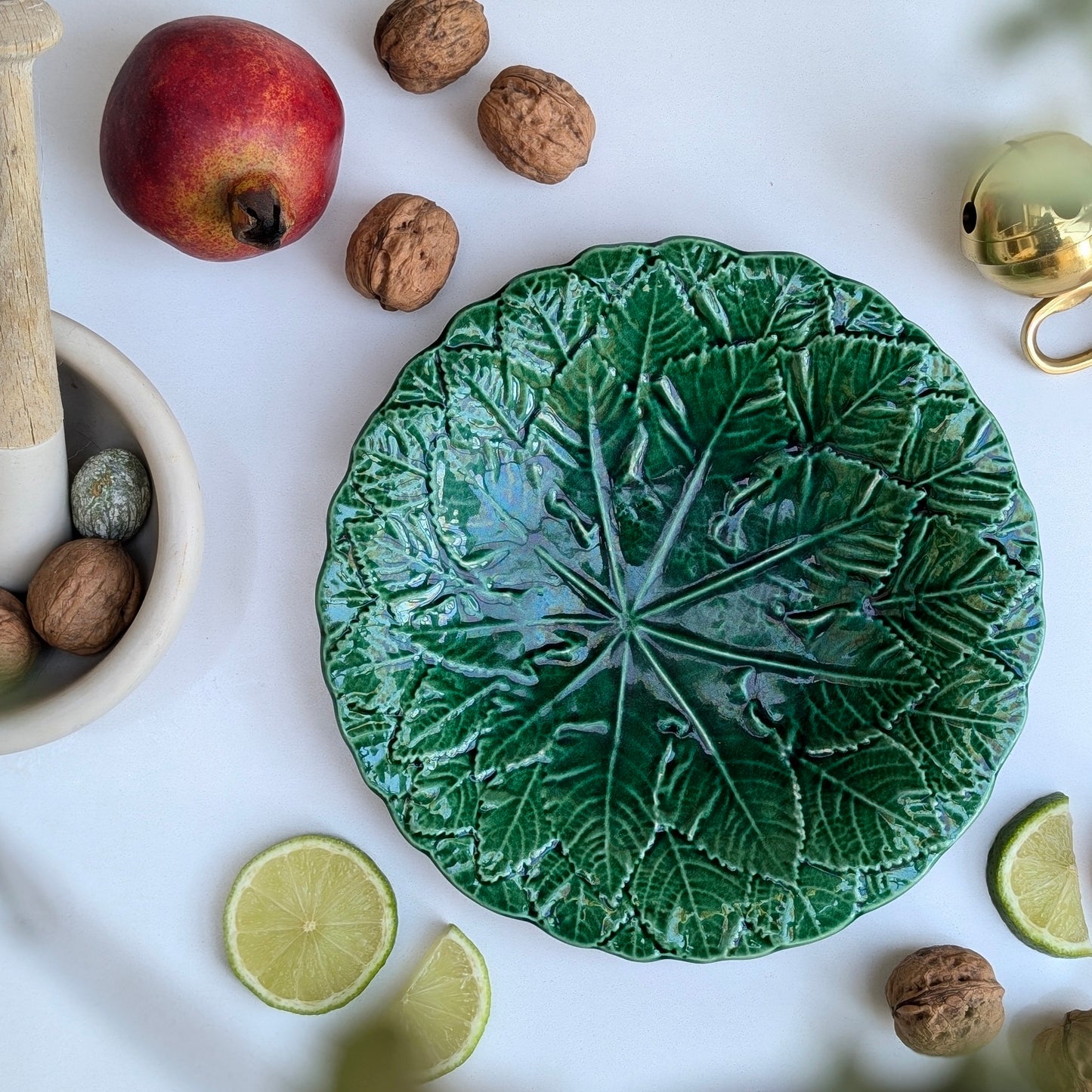 Majolica Leaf Plate