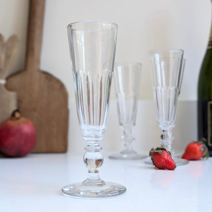 Antique French Champagne Flutes - B