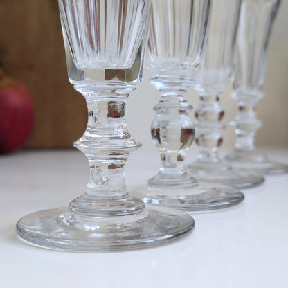 Antique French Champagne Flutes - B