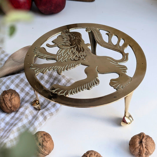 Brass Lion Trivet