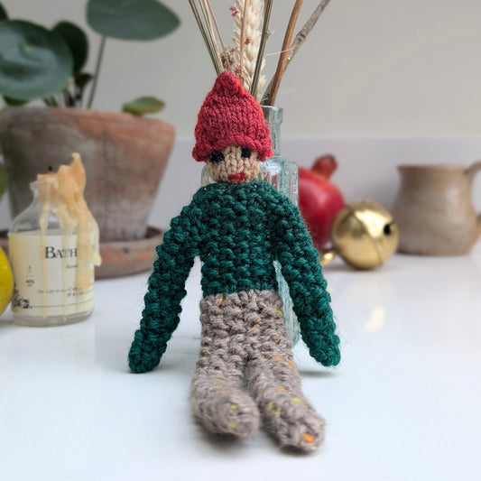 Hand Knitted Elf