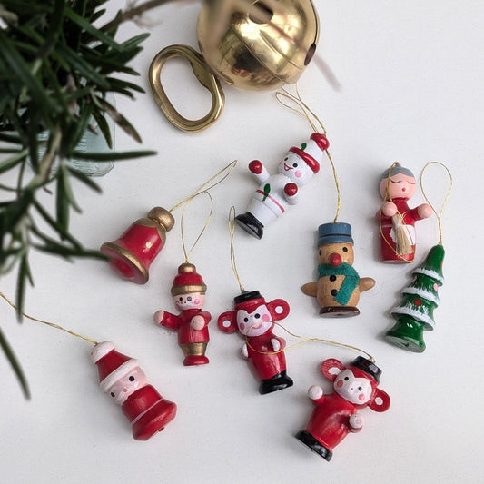 Vintage Wooden Christmas Decorations (9)