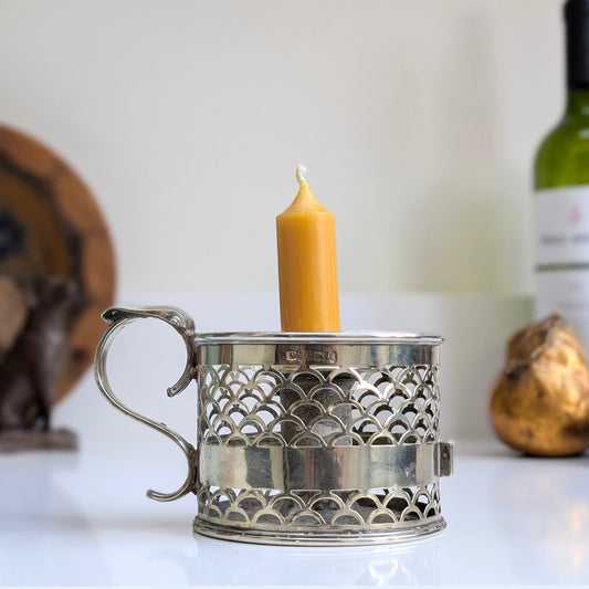 H F and C EP Silver Plated Chamberstick