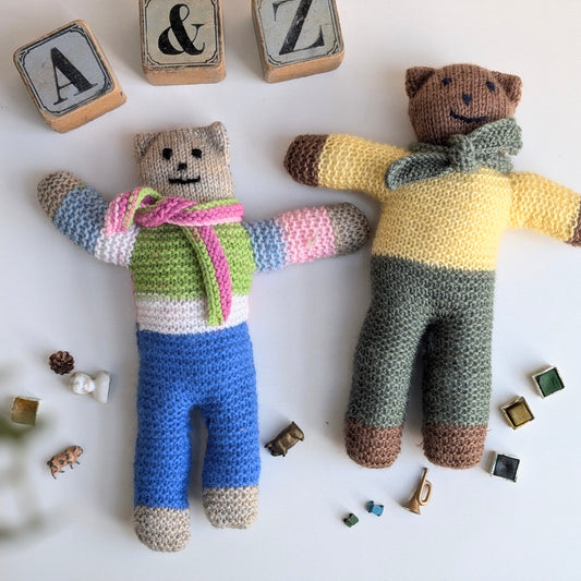 Handmade Knitted Teddy Bears (Sold Individually)