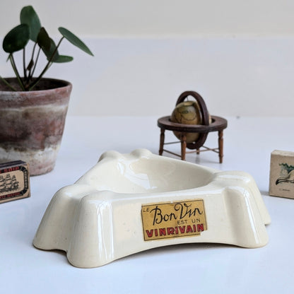 Antique Badonviller 'Demi-Porcelaine' French Ashtray