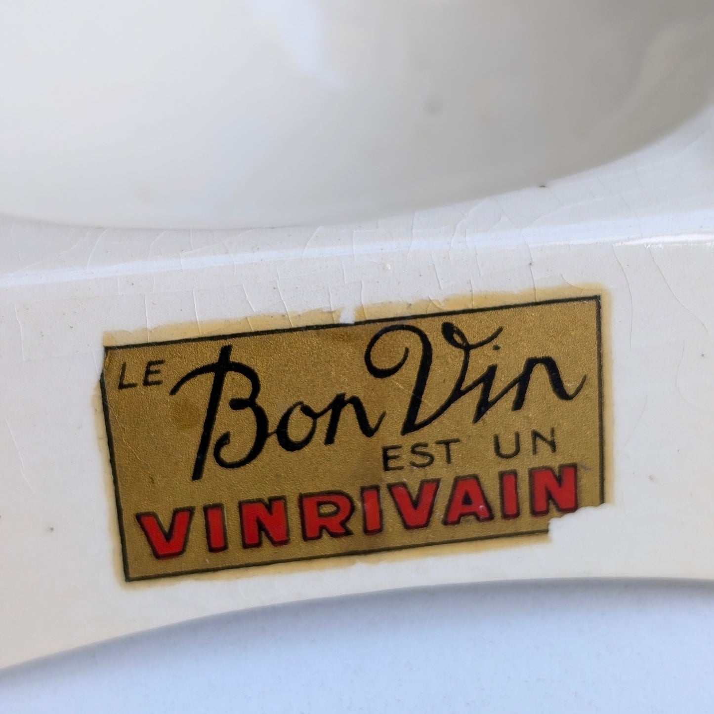 Antique Badonviller 'Demi-Porcelaine' French Ashtray