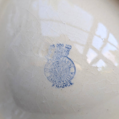 Antique Badonviller 'Demi-Porcelaine' French Ashtray