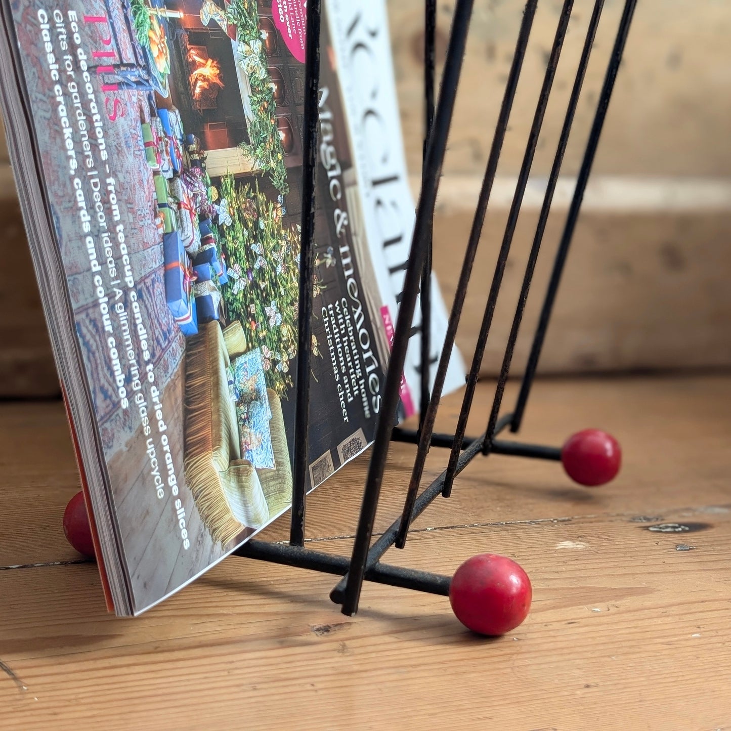 Mid-century Sputnik Magazine Rack