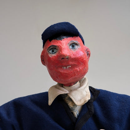 School Boy Puppet with Stand