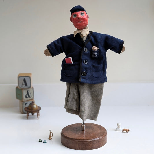 School Boy Puppet with Stand