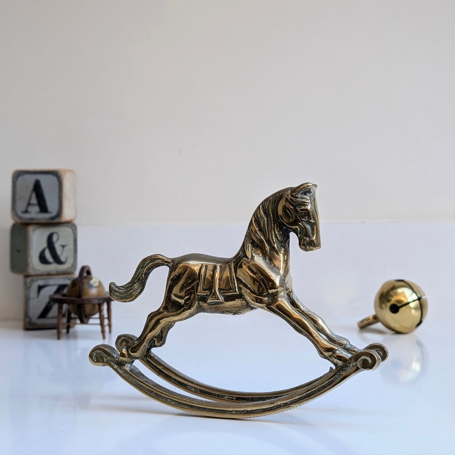 Brass Rocking Horse Ornament