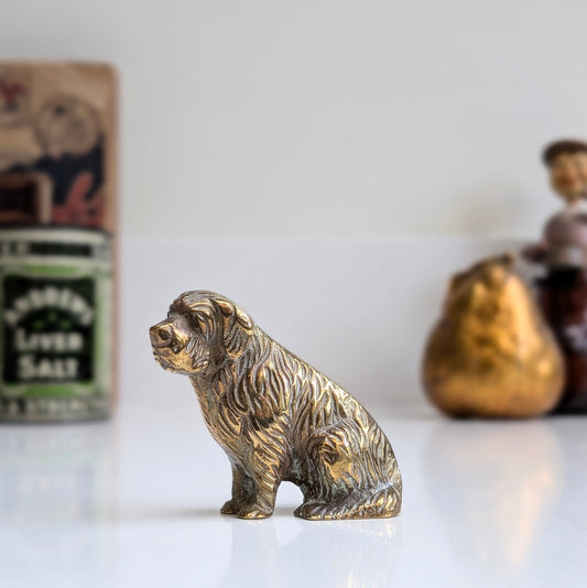 Brass Dog - English Sheepdog