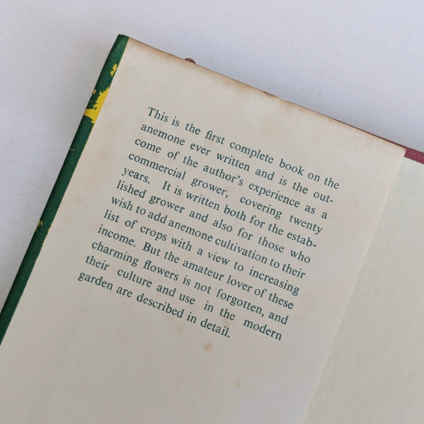 Vintage 1960s Anemones Book by Roy Genders