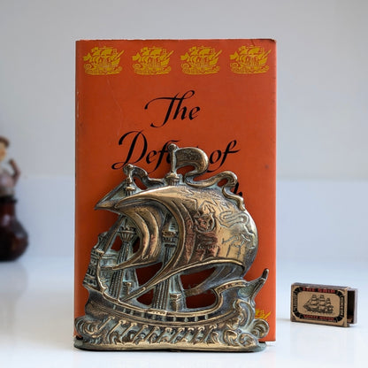 Brass Pirate Ship Bookends