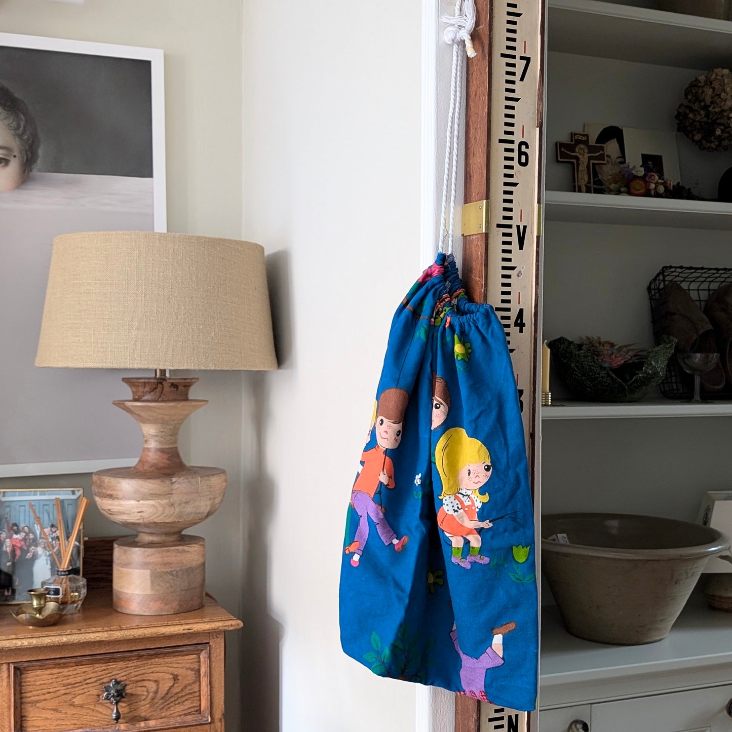 Vintage Fabric Toy Bags