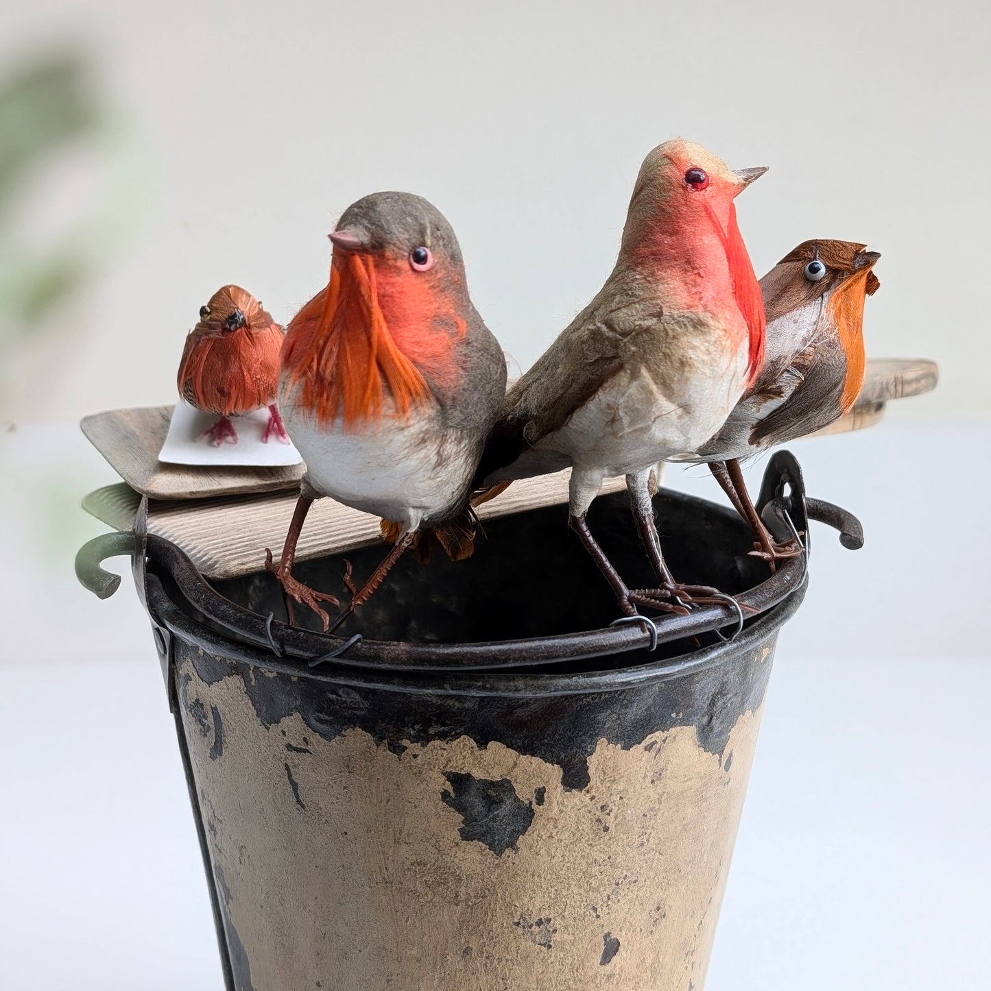 Four Robin Tree or Wreath Decorations