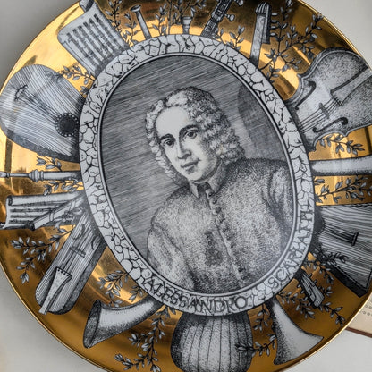 Piero Fornasetti Grandi Maestri Plate - Paisello