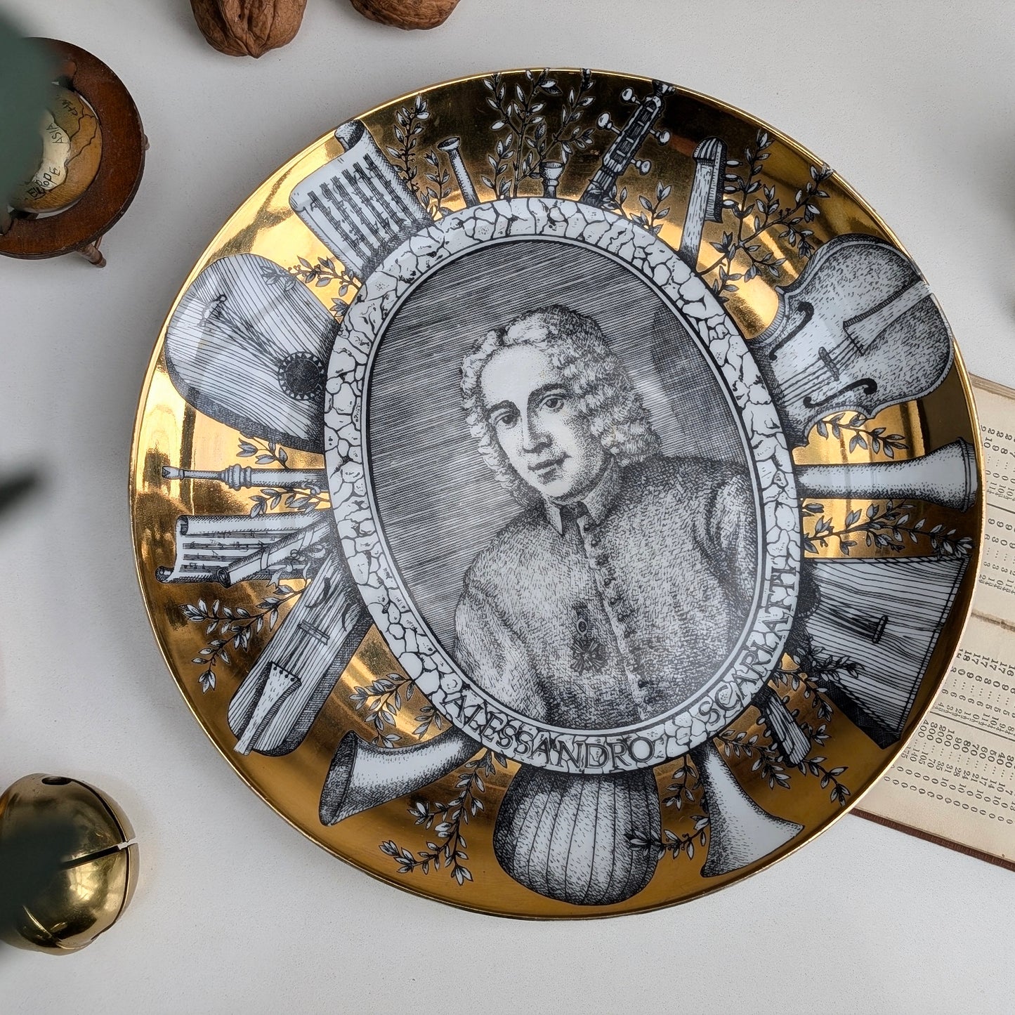 Piero Fornasetti Grandi Maestri Plate - Paisello