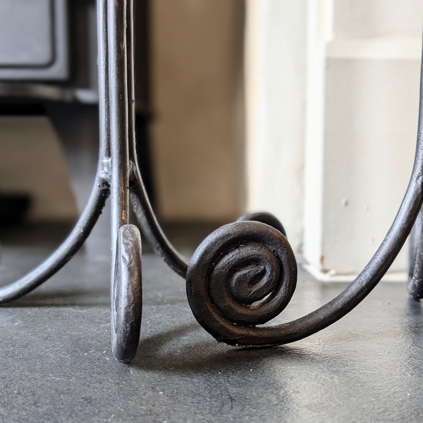 Large Wrought Iron Candle Holders (Pair)