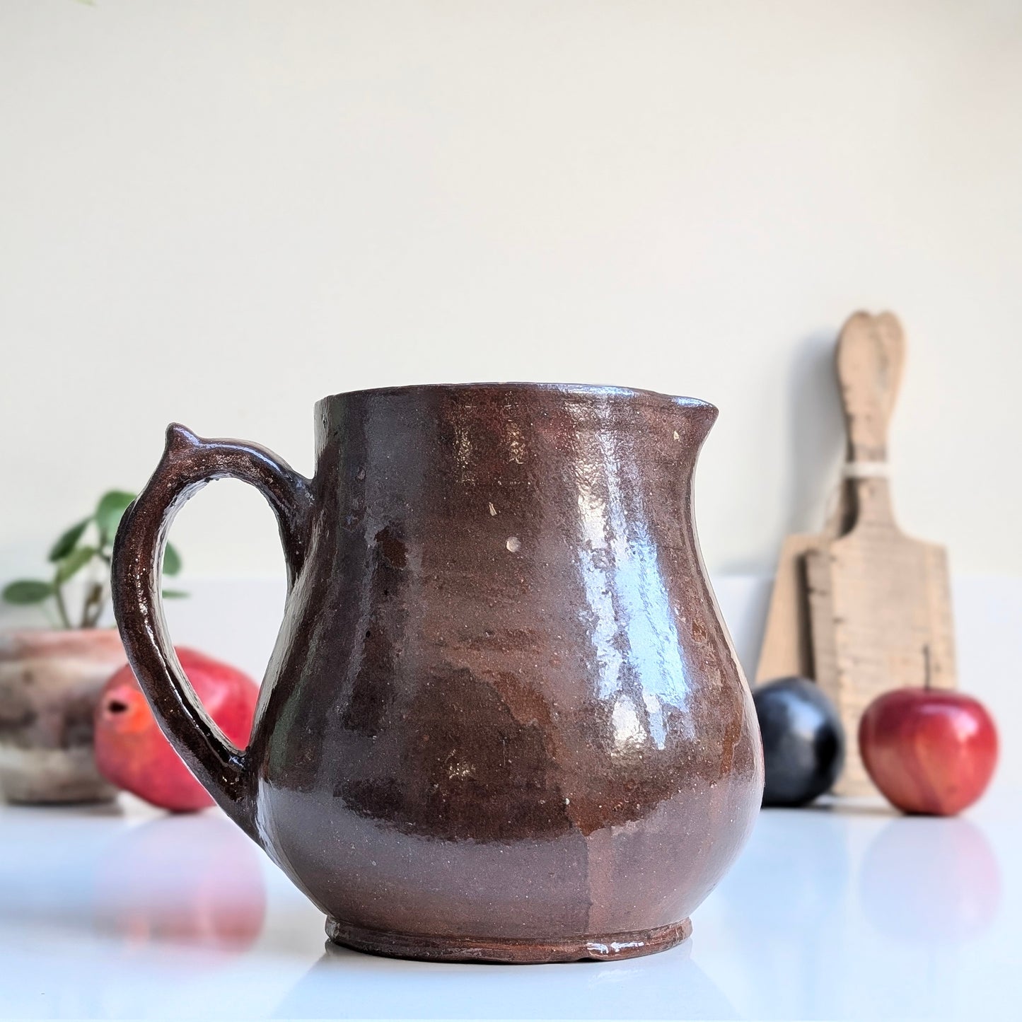 Glossy Brown Jug