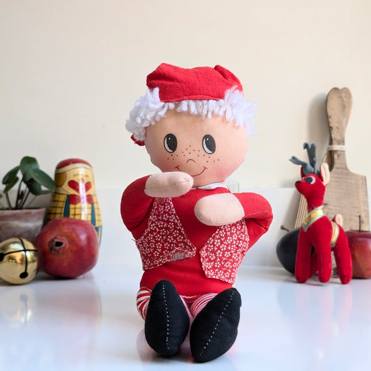 Vintage Rag Doll Elf - Striped