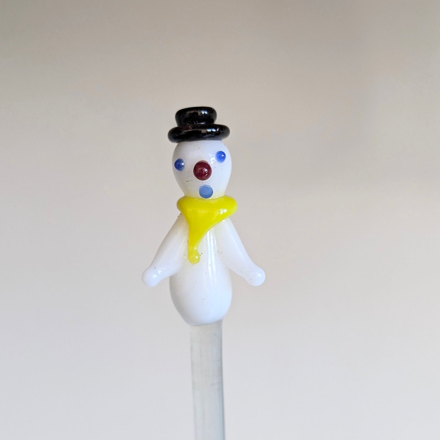 Snowman Cocktail Swizzle Stick