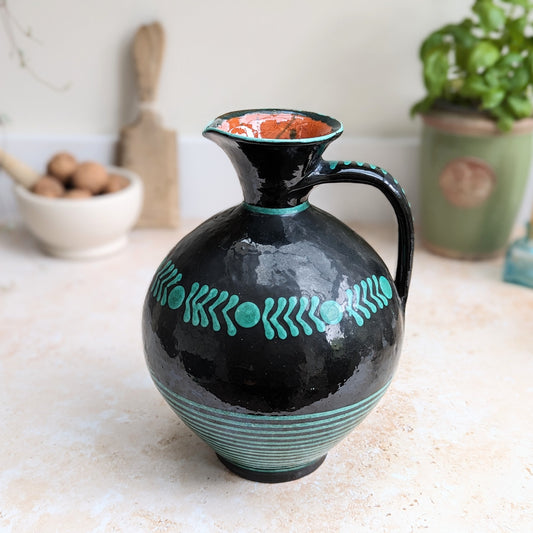 Large Mid-Century Slipware Urn Jug