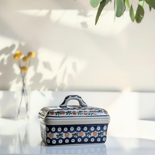 Polish Pottery Butter Dish